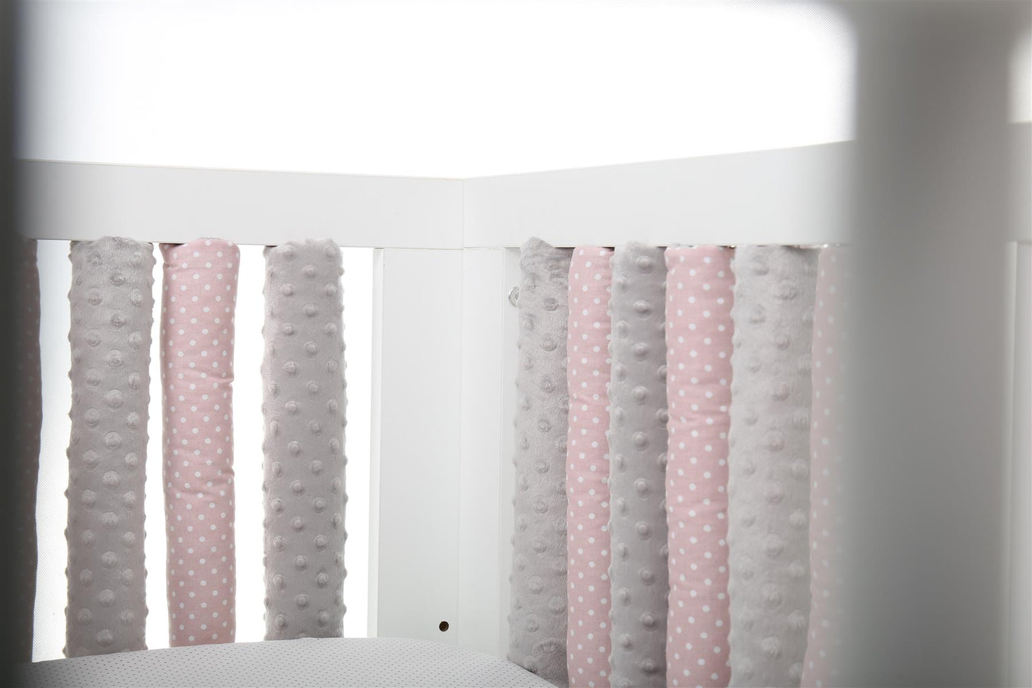 Double-sided Rail Cot Slat Cover Wrap Protector Pink 20Pc