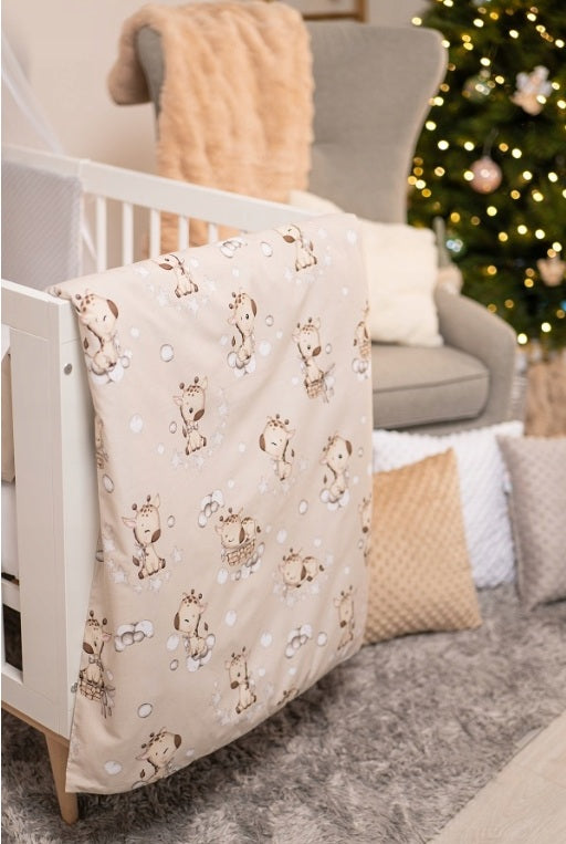 120x90 2Pc Baby Bedding Duvet Cover Set fit Cot Cotton Giraffe