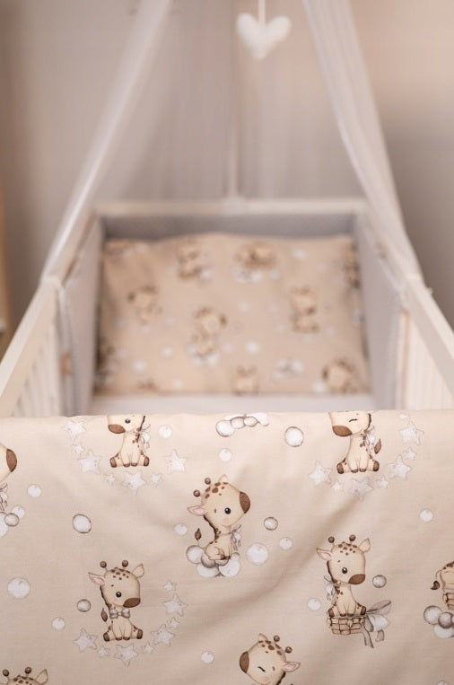 120x90 2Pc Baby Bedding Duvet Cover Set fit Cot Cotton Giraffe