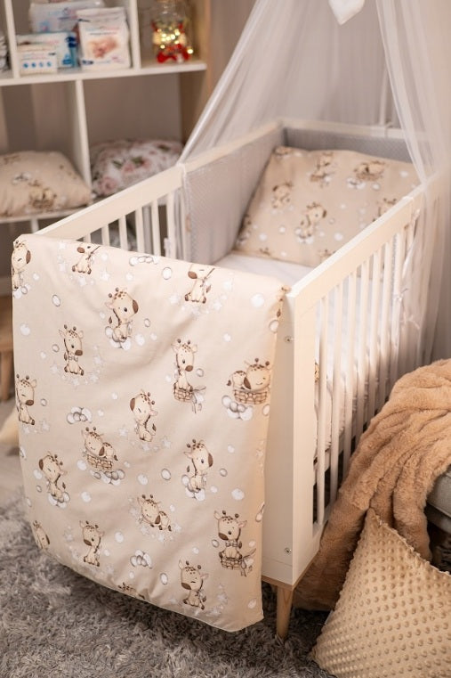 120x90 2Pc Baby Bedding Duvet Cover Set fit Cot Cotton Giraffe