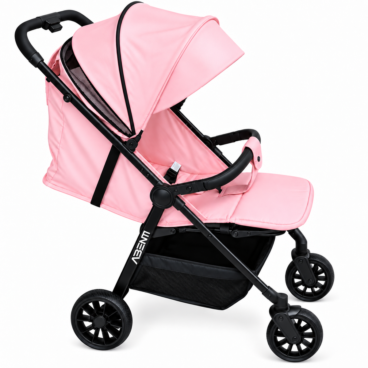 ABENTI Cortona Lightweight Baby Stroller Compact, Stylish & Easy to Fold ( Pink)