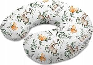 Baby Feeding Pillow + Removable Cover Cotton Newborn Maternity Green Glade