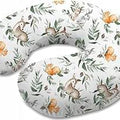 Baby Feeding Pillow + Removable Cover Cotton Newborn Green Glade
