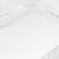 Baby Cot Bedding Set 3Pc Fit Cot 120x60cm White