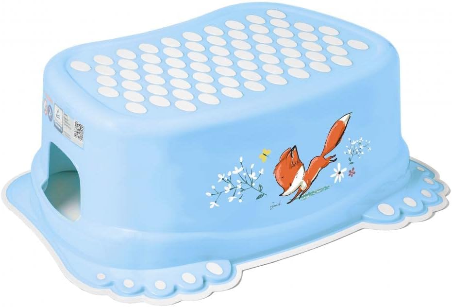 Baby Kids Step Stool Safe Non-Slip Toddlers Potty Training FOREST FAIRYTALE Light Blue