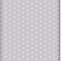 100% cotton fitted sheet printed design for baby crib 90x40cm Small white on Grey