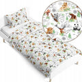 100% Organic Cotton Bedding Set – 140x200 cm Duvet Cover for Single Bed Continents