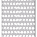 Junior Bed Fitted Sheet Cotton Mattress 160x80cm Elephants grey