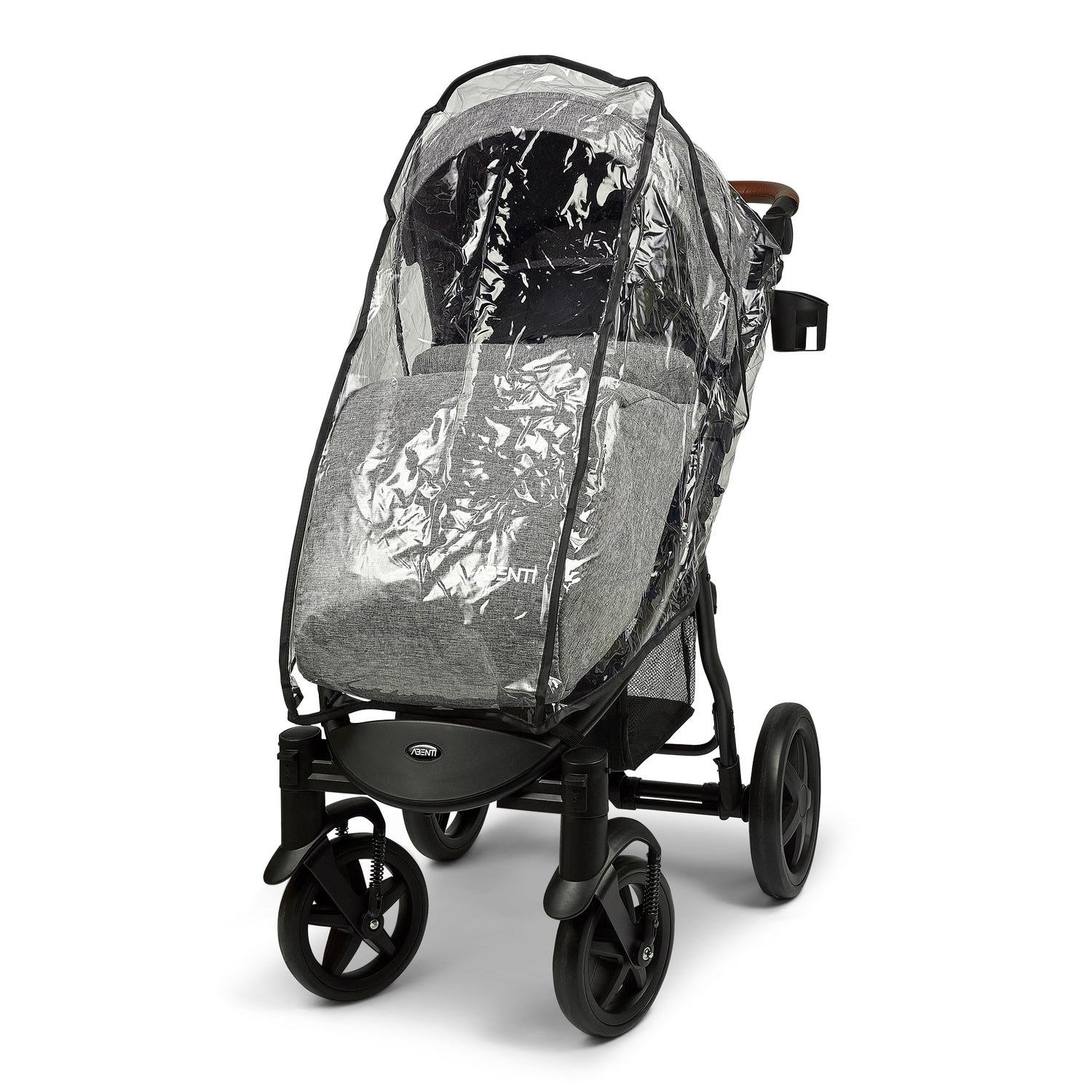 Pushchair Abenti Arezzo Pram Stroller Buggy Footmuff Rain Cover Baby Compact Grey