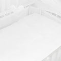 Baby Cot Bedding Set 5Pc Fit Cot 120x60cm White