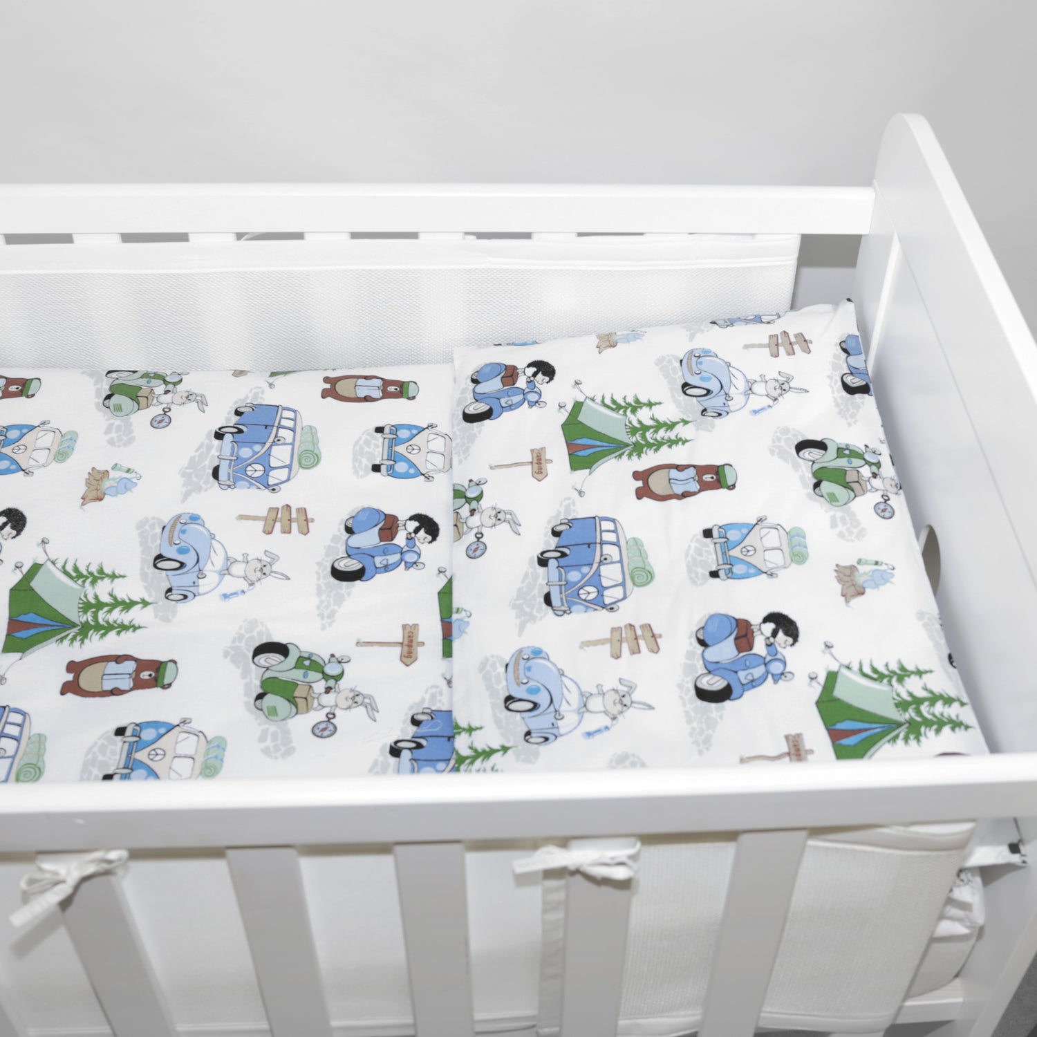 Baby Cot Bedding Set 3Pc Fit Cot 120x60cm Camping