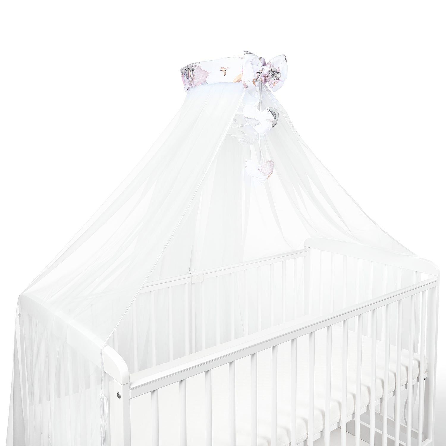 Canopy Holder Pole Bar Drape Mosquito Net with Ribbon COTBED/ COT Elephant in the Cloud