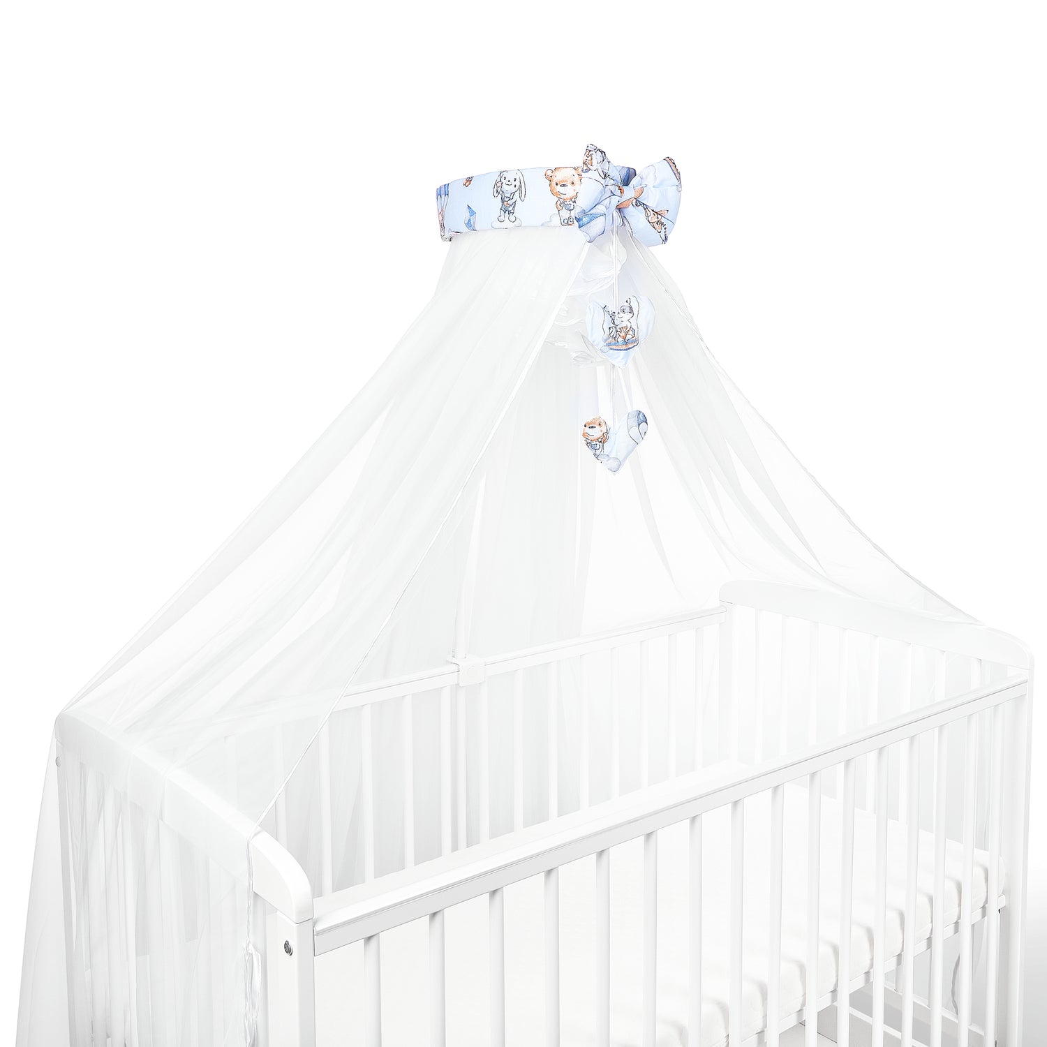 Canopy Holder Pole Bar Drape Mosquito Net with Ribbon COTBED/ COT Walk in the Clouds
