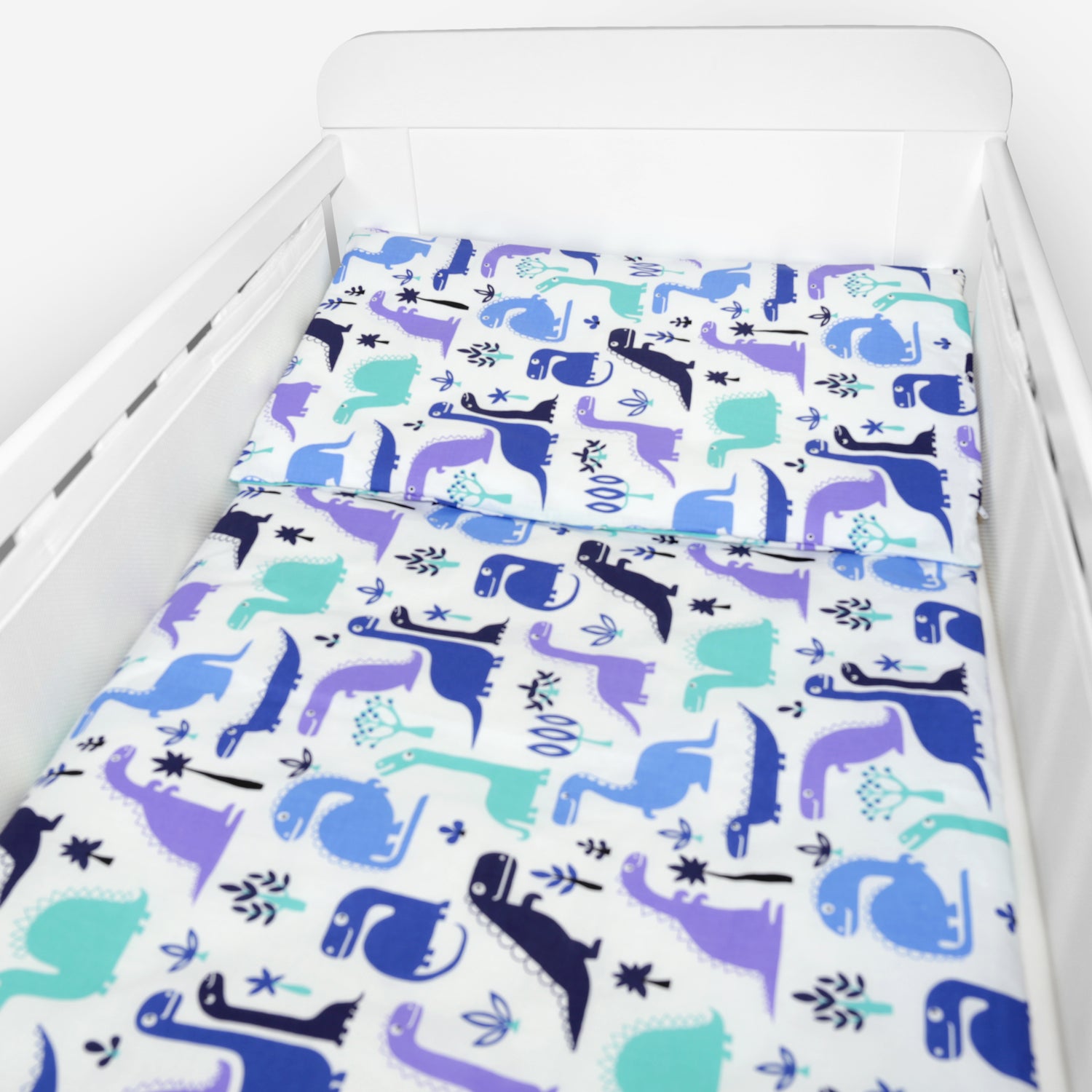 Baby Cot Bedding Set 3Pc Fit Cot 120x60cm Dinosaurs