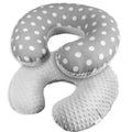 Baby Feeding Pillow Dimple Nursing Breastfeeding Pregnancy Pillow+Cover Grey/ dots gre