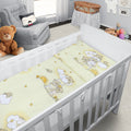 Baby Cot Bedding Set 6Pc Fit Cot 120x60cm Ladder Cream