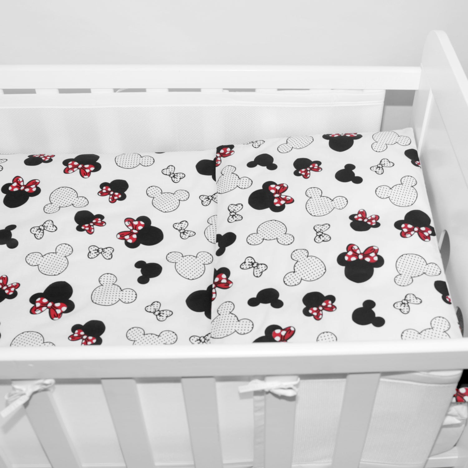 Baby Cot Bedding Set 6Pc Fit Cot bed 140x70cm Minnie