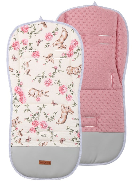 Universal Seat Liner Pushchair Double Sided Soft Pram Cotton Buggy Stroller Smocked/Secret Garden
