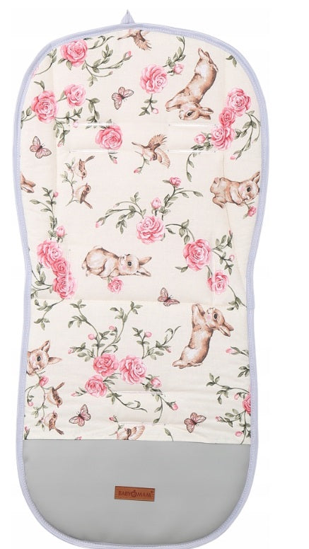 Universal Seat Liner Pushchair Double Sided Soft Pram Cotton Buggy Stroller Smocked/Secret Garden