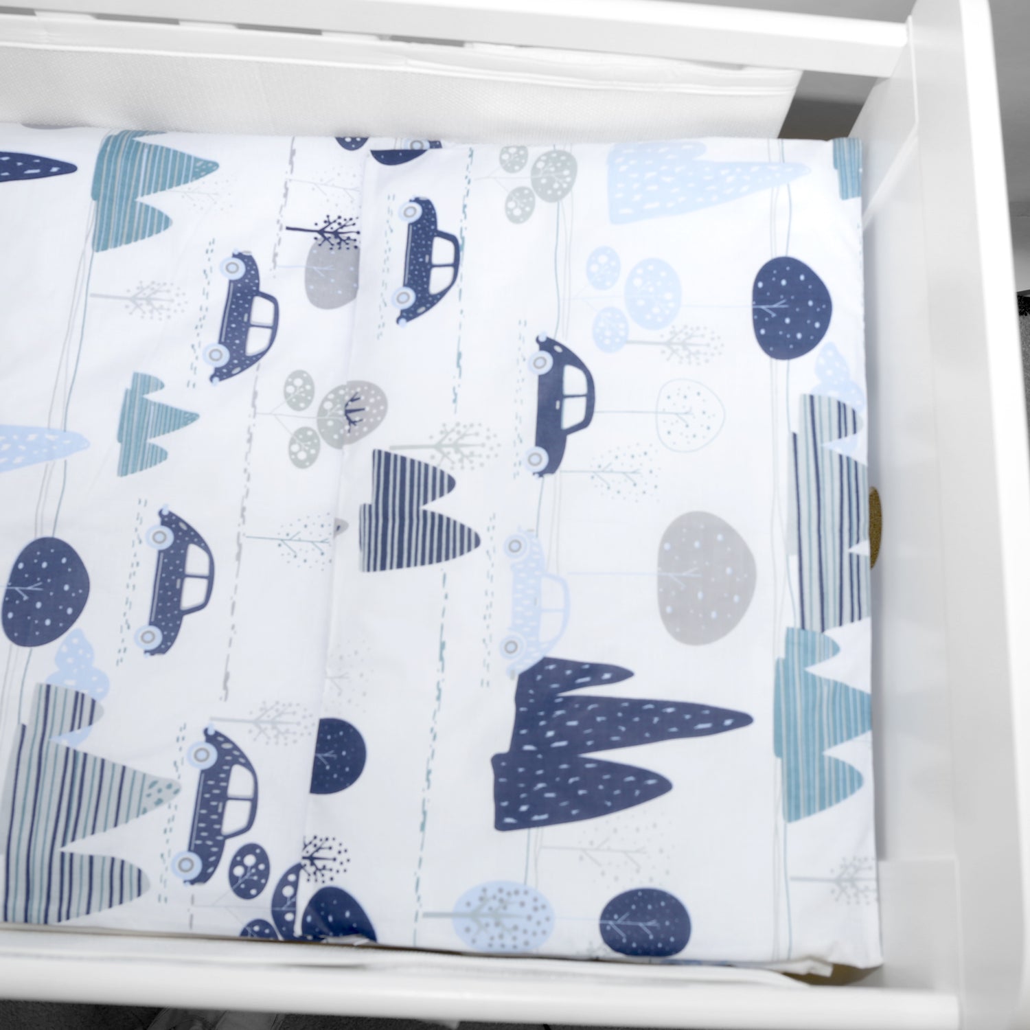 Baby Cot Bedding Set 5Pc Fit Cot 120x60cm Retro Cars