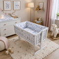 Baby Bedding Set 3pc fit Crib 70x80cm Bumper 260cm Cotton Retro Locomotive