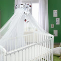 Canopy Holder Pole Bar Drape Mosquito Net with Ribbon COTBED/ COT Bow Ears