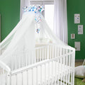 Canopy Holder Pole Bar Drape Mosquito Net with Ribbon COTBED/ COT On the Meadow