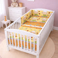 6Pc Baby Bedding Set Bumper Pillow Duvet Fit Cot 120x60cm Sheep Yellow