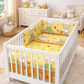 Baby Bedding Set Pillow Duvet Bumper 3Pc 120x90cm Sheep Yellow