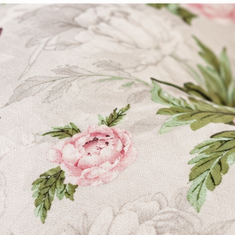 Baby Feeding Pillow + Removable Cover Cotton Newborn Peony and Butterflies