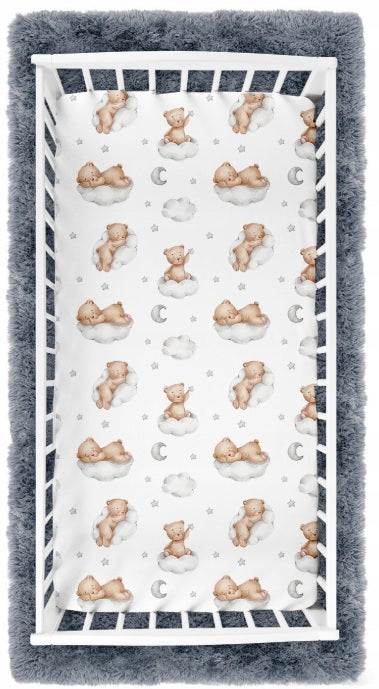 Cloud Dreams Baby Sheet 140x70 Cotton Comfort