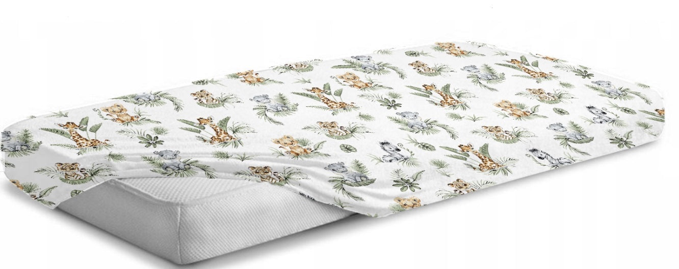 Baby Fitted Sheet 100% Cotton Mattress Toddler Bed 140x70cm Africa