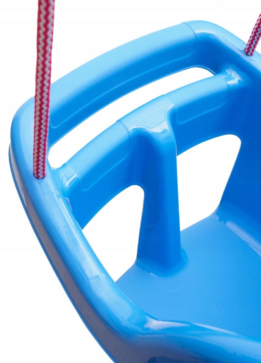 Baby Swing Seat Hanging Toddler Rope Safety Garden Toddler Outdoor Indoor Garden Blue