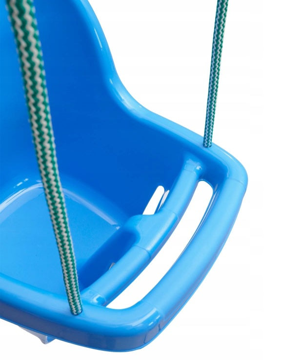 Baby Swing Seat Hanging Toddler Rope Safety Garden Toddler Outdoor Indoor Garden Blue