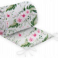 Padded Bumper To Fit Baby Cot Bed All-Round Cotton 420cm Garden Flowers