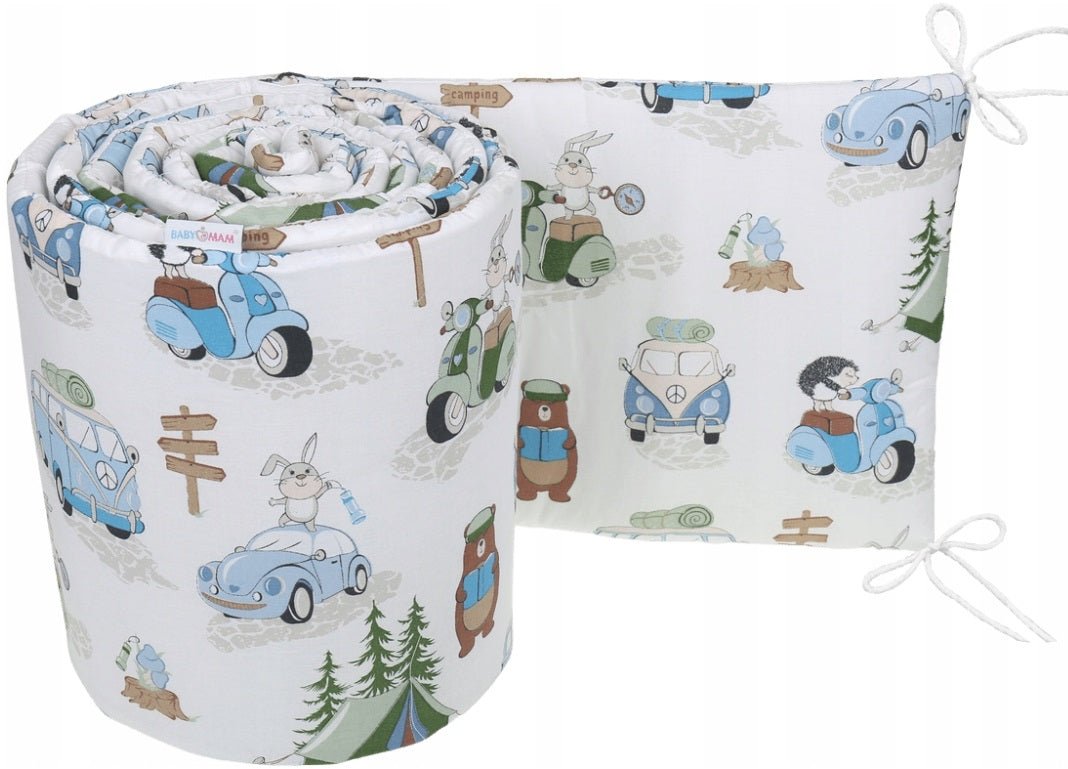 Padded Bumper To Fit Baby Cot Bed All-Round Cotton 420cm Camping