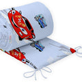 Baby Bedding Cot Liner 190 cm Half CotBed Cars