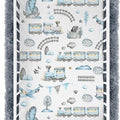 Fitted Sheet 140x70cm 100% Cotton for Baby cot bed Retro Locomotive