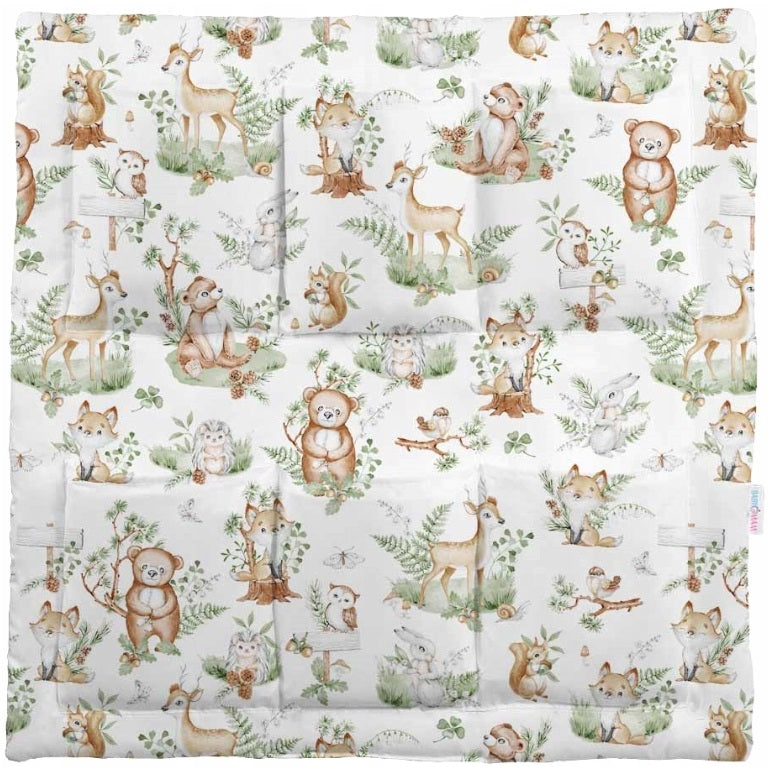 Cot Tidy Organiser Bed Nursery Hanging Storage 6 Pockets Animals in the Forest