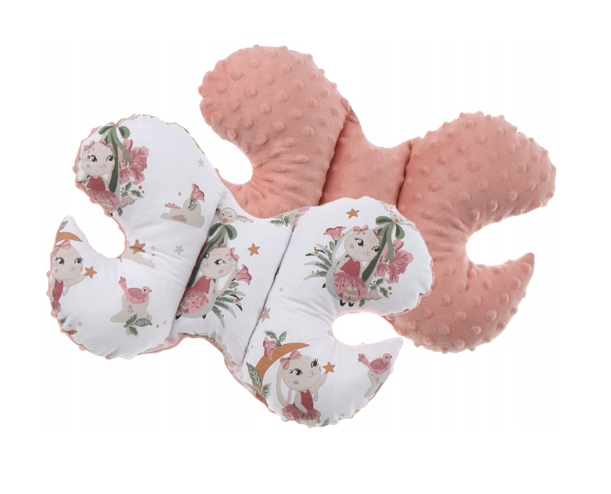 Baby 6pc Double Sided Soft Cocoon Infant Nest Bed Cushion Dreamland/ Dots Pink