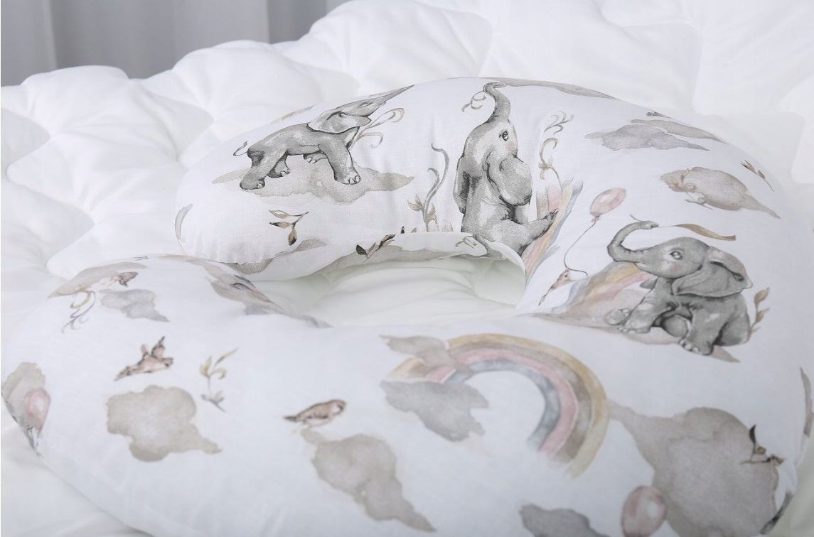 Cover Feeding Pillow Nursing Baby Breastfeeding Cotton Elephant in the Cloud