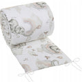 Padded Bumper To Fit Baby Cot Bed All-Round Cotton 420cm Elephant in the Cloud