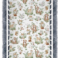 Baby Fitted Toddler Bed Sheet Printed 100% Cotton Mattress 160x80cm Animals in the Forest