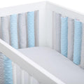 Double-sided Rail Cot Slat Cover Wrap Protector Blue 20Pc