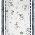 100% cotton fitted sheet printed design for baby crib 90x40cm Fairy-tale forest