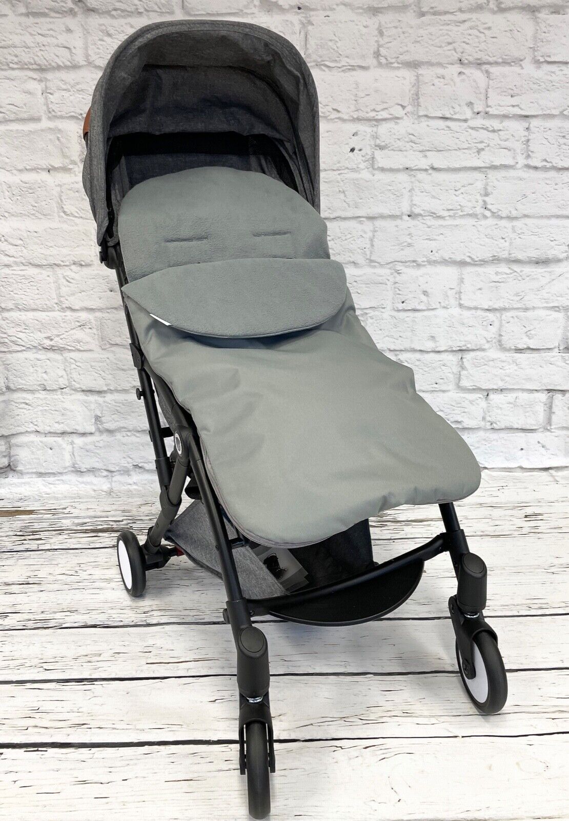 Universal Footmuff Fleece Pushchair Stroller Buggy Car seat Plain/Grey