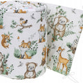 Padded Baby Bumper To Fit Cot 120x60 All Around 100% Cotton 360cm Animals In The Forest