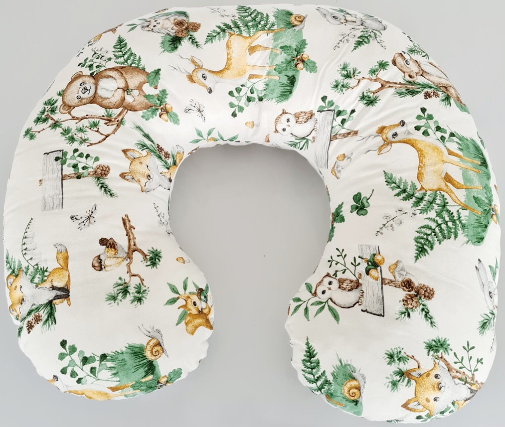 Cover Feeding Pillow Nursing Maternity Baby Breastfeeding Cotton Animals in the Forest