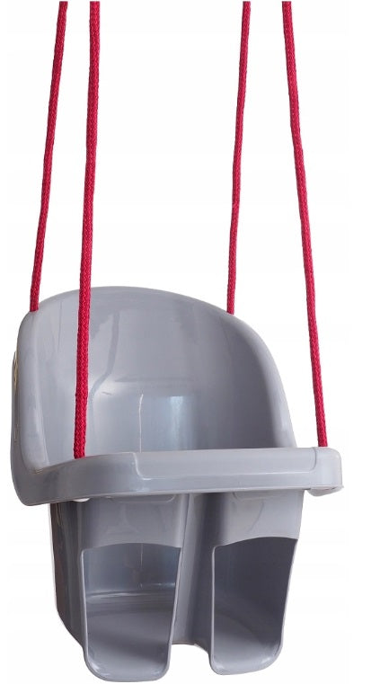 Baby Swing Seat Hanging Toddler Rope Safety Garden Toddler Outdoor Indoor Garden Grey