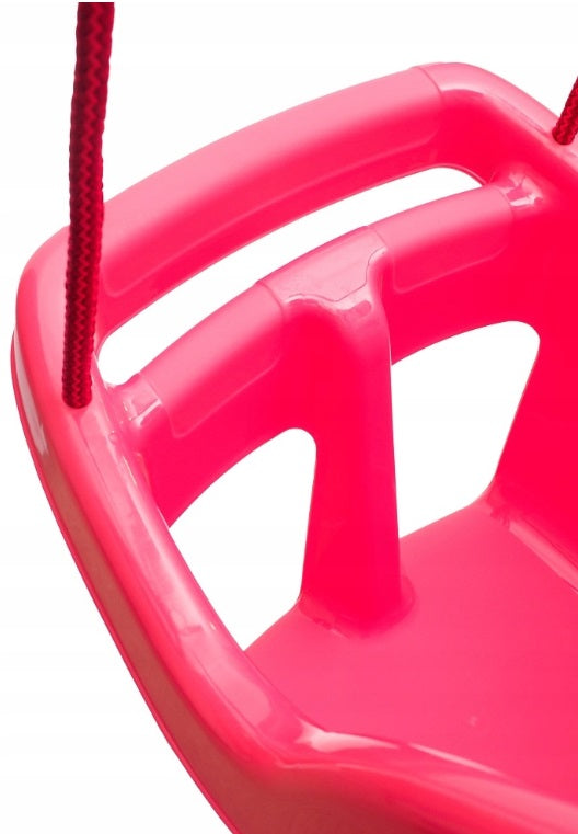 Baby Swing Seat Hanging Toddler Rope Safety Garden Toddler Outdoor Indoor Garden Pink